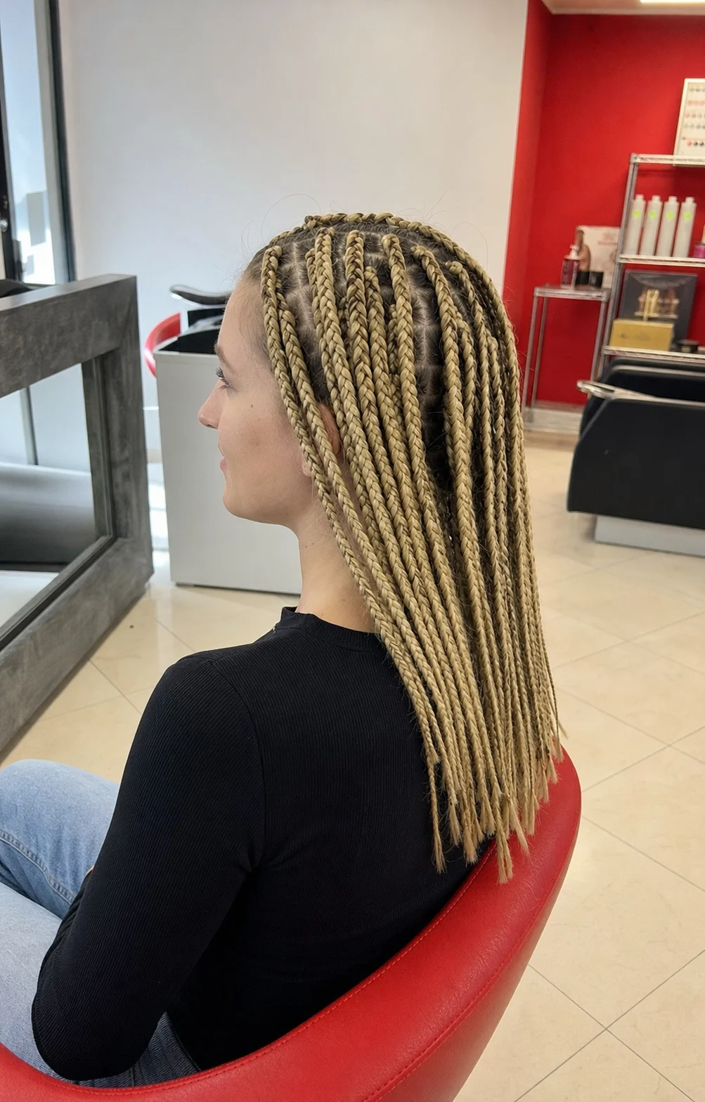 Box braids donna a La Chic Hair Salon Sondrio