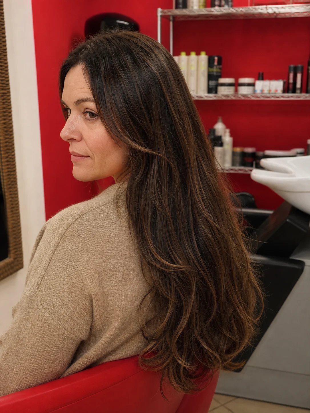 Extensions lunghe dal salone per donna