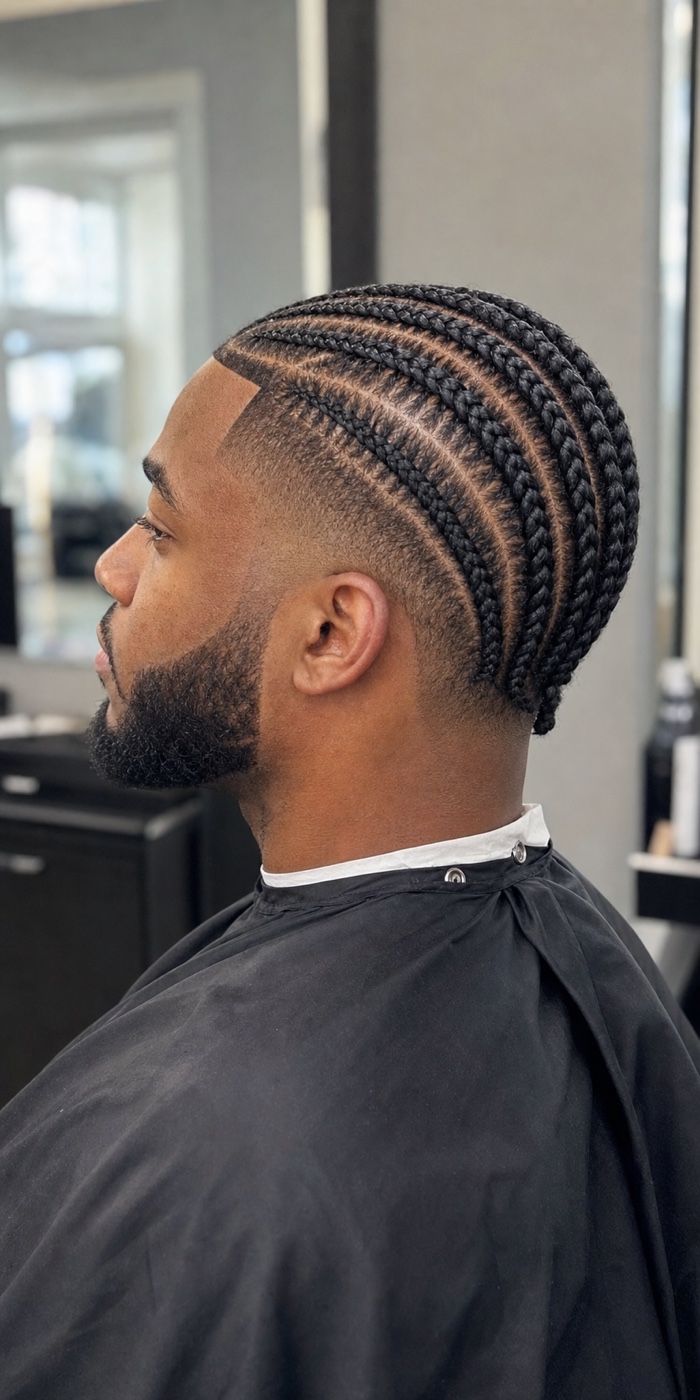 Cornrow uomo e styling protettivo su richiesta a La Chic Sondrio