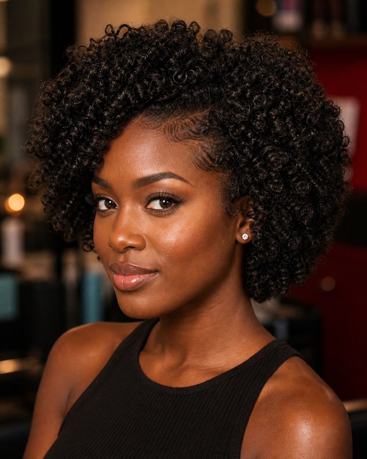 Taglio e forma su capelli afro ricci a La Chic Sondrio